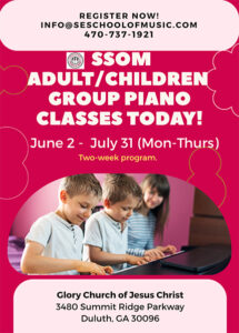 2025 Southeast School of Music Summer Group Piano Classes