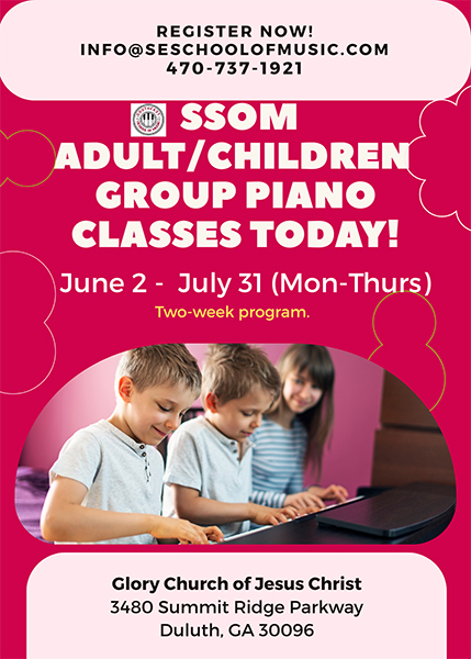 2025 Southeast School of Music Summer Group Piano Classes